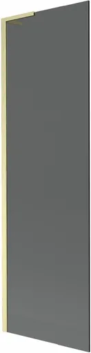 MEXEN/S - Next L vaňová zástena FIX 60 x 150, grafit, zlatá kartáčovaná 895-060-000-03-40-55