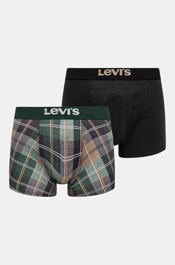 Boxerky Levi's 2-pak pánske, zelená farba, 37149-1021