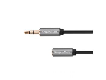 Kábel Jack 3,5mm konektor/Jack 3,5mm zdierka 3m KRUGER & MATZ KM1231 Basic