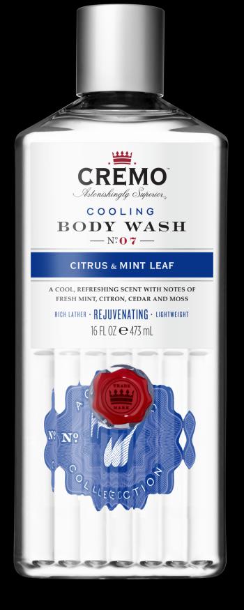 CREMO Osviežujúci sprchový gél pre mužov s vôňou CITRUS & MINT LEAF 473 ml