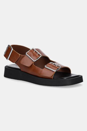 Kožené sandále Copenhagen  Leather dámske, hnedá farba, CPH794