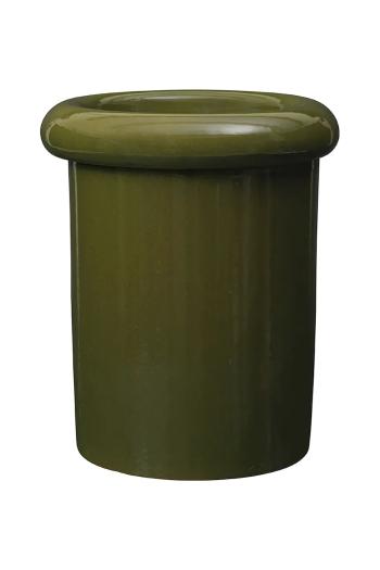 Kvetináč ferm LIVING Rollo zelená farba