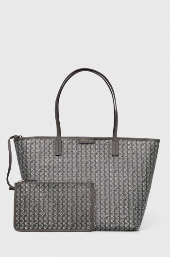 Kabelka Tory Burch Ever-Ready šedá farba, 145634.025