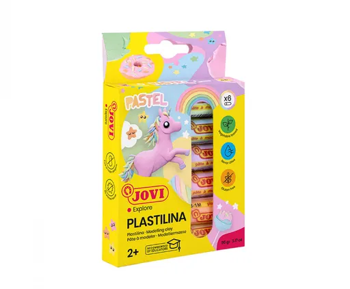 JOVI - Pastelová plastelína vo valčekoch 6x15 g