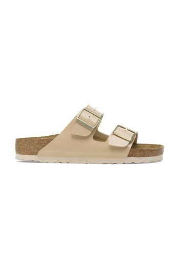 Šľapky Birkenstock Arizona Patent dámske, béžová farba, 1013069