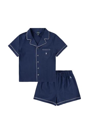 Detské bavlnené pyžamo Polo Ralph Lauren tmavomodrá farba, jednofarebná, 3P0241