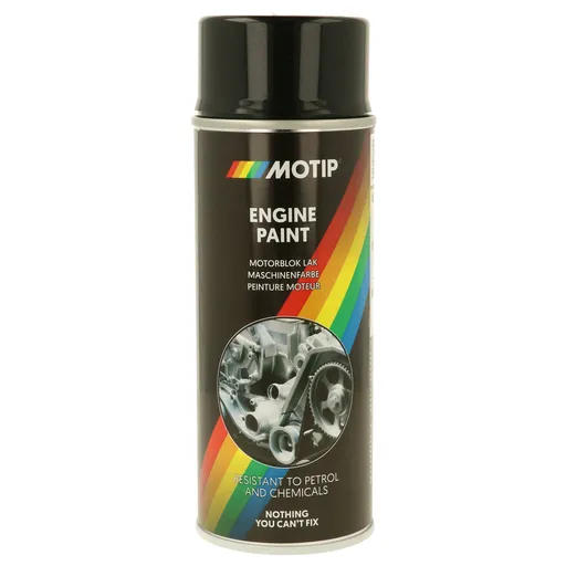 MOTIP AUTO - Farba na motory 400 ml čierny lesklý