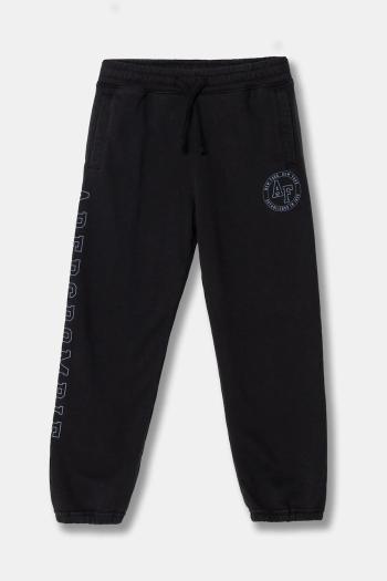 Detské tepláky Abercrombie & Fitch tmavomodrá farba, jednofarebné, KI234-4085