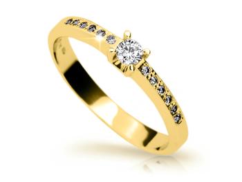 Cutie Diamonds Dokonalý prsteň zo žltého zlata s diamantmi DZ6809-1917-00-X-1 60 mm