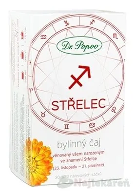 Dr. Popov Bylinný čaj STRELEC 20 x 1,5 g