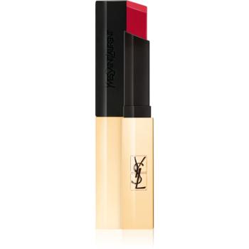 Yves Saint Laurent Rouge Pur Couture The Slim tenký zmatňujúci rúž s koženým efektom odtieň 21 Rouge Paradoxe 2,2 g