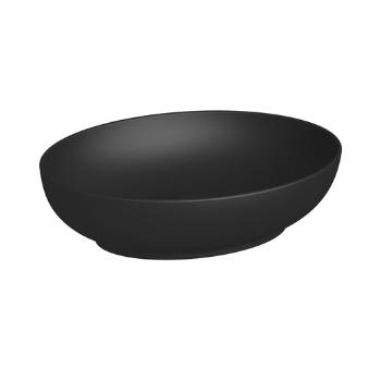 Umývadlo na dosku Jika Astra 52x40 cm černá mat bez otvoru pre batériu, bez prepadu H8183647161121