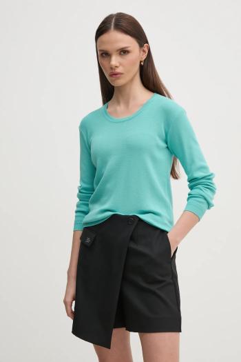 Bavlnený sveter United Colors of Benetton šedá farba, tenký, 1091D1M08