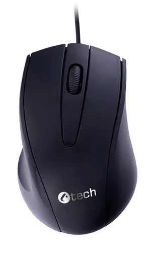 C-TECH Myš WM-07/Ergonomická/Optická/Pre pravákov/1 200 DPI/Drôtová USB/Čierna