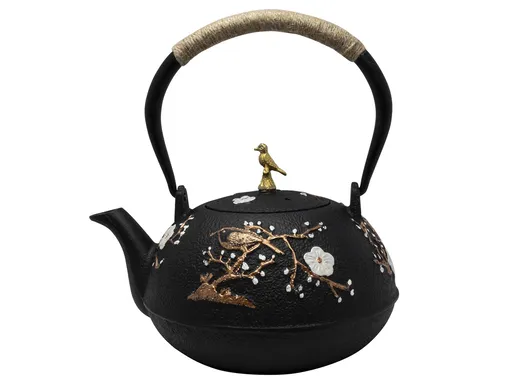 HIT Liatinová kanvica na čaj 1000ml maľba