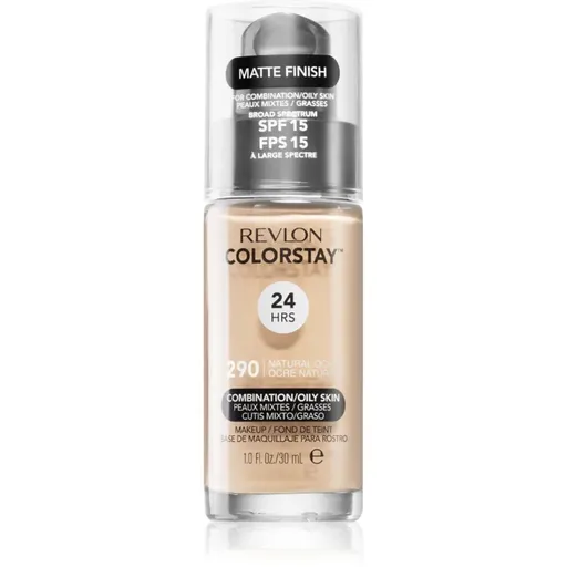 Revlon Cosmetics ColorStay™ SPF 15 dlhotrvajúci zmatňujúci make-up pre mastnú a zmiešanú pleť odtieň 290 Natural Ochre 30 ml