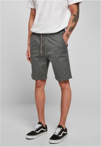 Urban Classics Stretch Twill Joggshorts lightasphalt - XXL