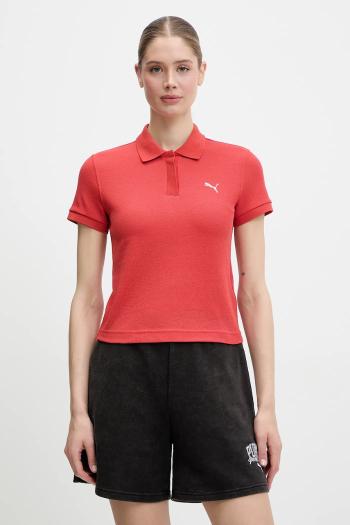 Polo tričko Puma dámske, červená farba, 629777