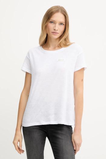 Bavlnené tričko Armani Exchange dámske, biela farba, XW001363 AF16296