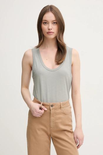 Bavlnený top United Colors of Benetton šedá farba, 3BVXDH00Z
