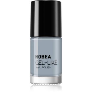 NOBEA Day-to-Day Gel-like Nail Polish lak na nechty s gélovým efektom odtieň Cloudy grey #N10 6 ml