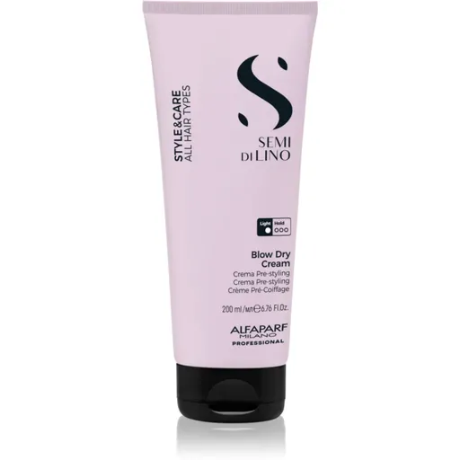 Alfaparf Milano Semi di Lino Style&Care Blow Dry Cream ochranný krém urýchľujúci fúkanie pre všetky typy vlasov 200 ml
