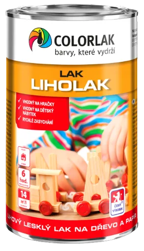 COLORLAK LIHOLAK L1010 - Liehový lak na papier a drevo bezfarebný  0,75 L