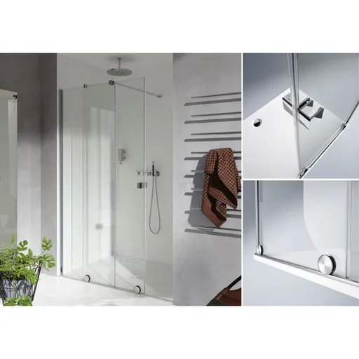 Huppe Xtensa walk-in posuvné dvere hüppe 1-dielne s pevným segmentom XT0103.123.322