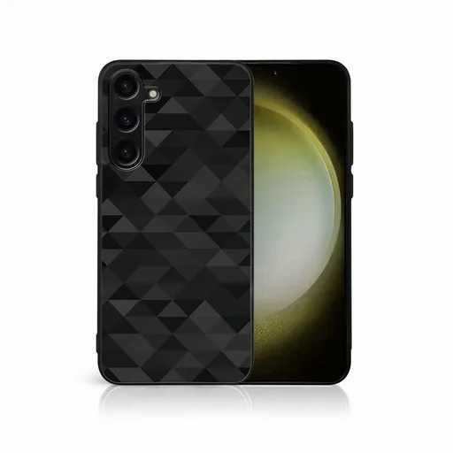 MY ART Ochranný kryt pre Samsung Galaxy S25 FE BLACK TRIANGLES (232)