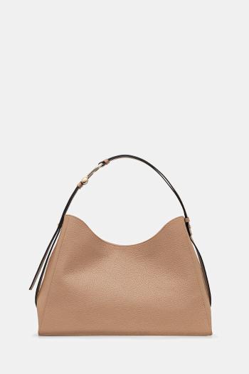 Kožená kabelka Furla béžová farba, WB01246.HSF000.YU500