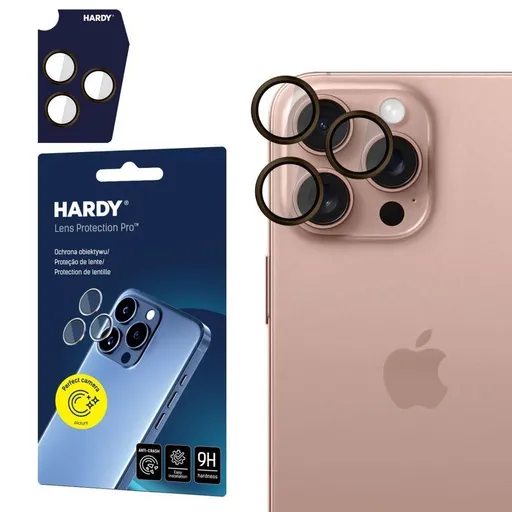 3mk Hardy Lens Protection Pro pre iPhone 16 Pro /16 Pro Max Brown