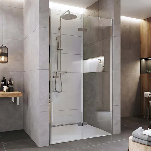 Mereo Sprchové dvere, Novea, pántové, 110x200 cm, chróm ALU, sklo Číre, pravé prevedenie CK10511ZP