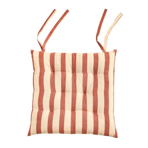 Súprava 2 pruhovaných sedákov na stoličku