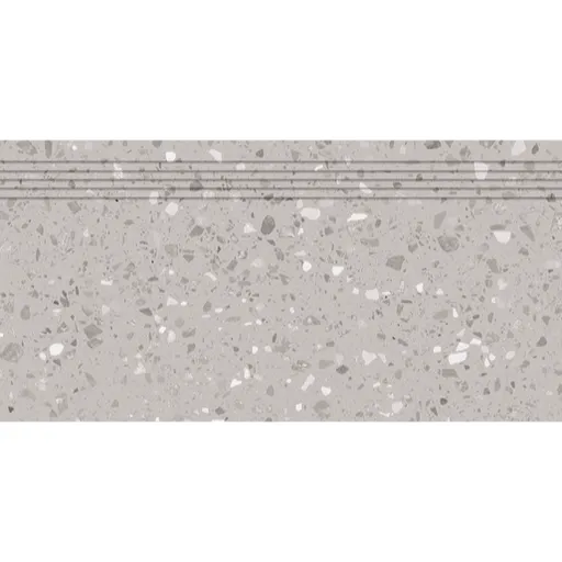 Schodovka Rako Porfido sivá 30x60 cm mat / lesk DCPSE811.1