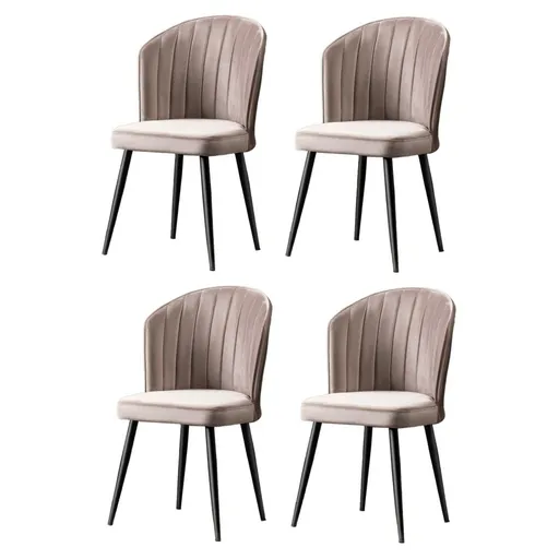 Súprava jedálenských stoličiek Rubi Cappuccino, 4 ks