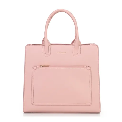 kabelka na notebook 13” z imitácie kože, ružová 100-4Y-916-P