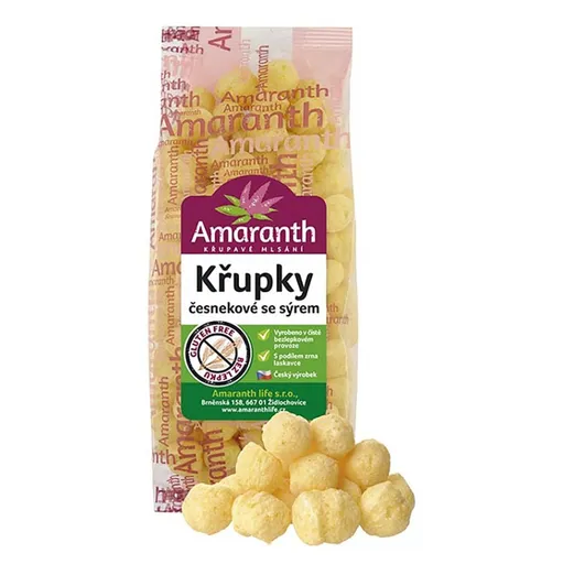 AMARANTH Chrumky cesnakové so syrom 80 g