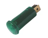 Kontrolka guľatá 12V DC zelená TIPA