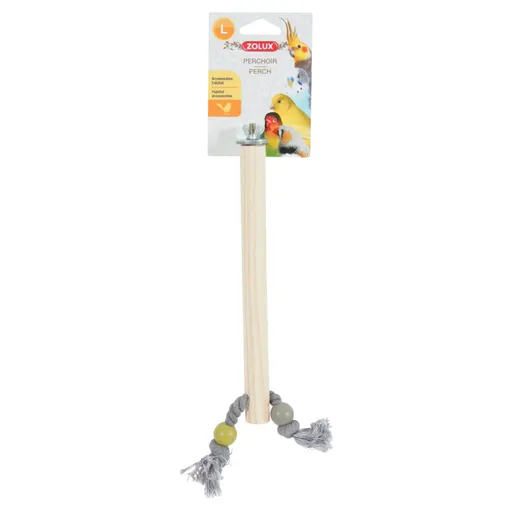 ZOLUX Bidlo pre vtáky drevené s lanom L 23,5 cm