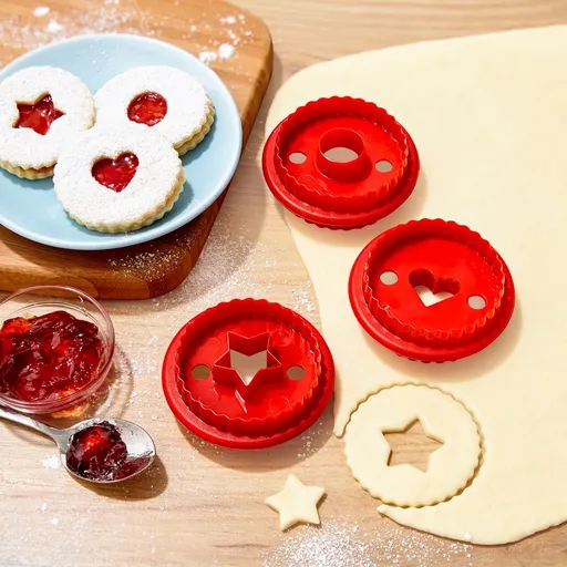 Die moderne Hausfrau Vykrajovací formičky na slepované cukroví, sada 3 ks