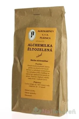 Agrokarpaty ALCHEMILKA ŽLTOZELENÁ vňať bylinný čaj 50 g