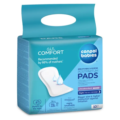 CANPOL BABIES Vysoko absorpčné tvarované vložky po pôrode 10 ks