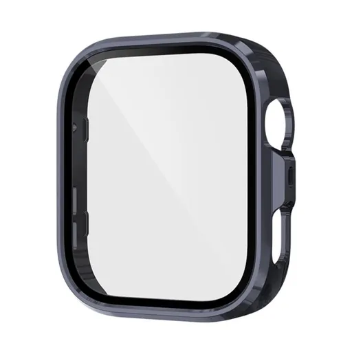 PC FULL COVER Plastový kryt so sklom pre Huawei Watch Fit 4 Pro tmavomodrý