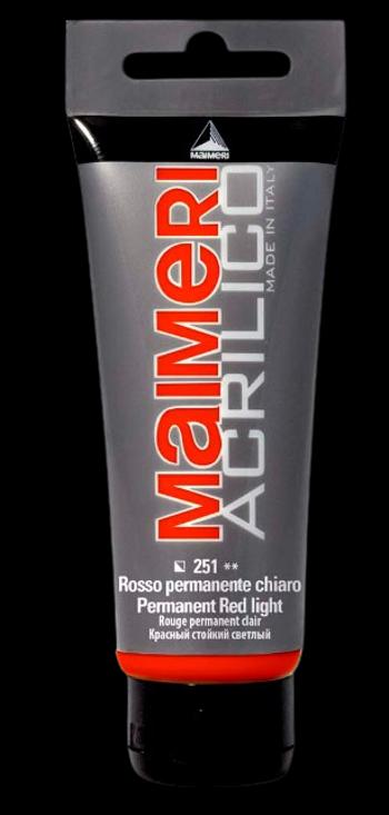 MAIMERI ACRILICO - Akrylové farby 251 - permanent red light, 0,2 L