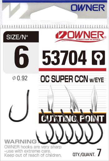 Owner háčik  s očkom cutting point 53704-veľkosť 10/ 9ks