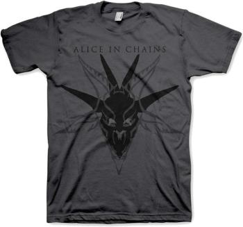 Alice In Chains Tričko Black Skull Unisex Charcoal Grey L