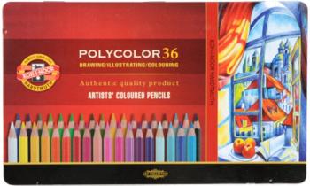 KOH-I-NOOR Polycolor Artist's Coloured Pencils Színes ceruza készlet 36 db