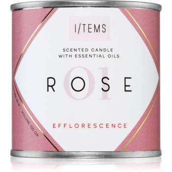 I/TEMS Essential 01 / Rose vonná sviečka 100 g