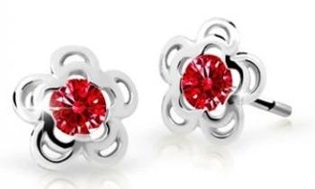 Cutie Jewellery Pôvabné detské náušnice z bieleho zlata C2204-30-X-2 červená