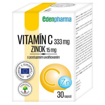 EDENPHARMA Vitamín C + Zinok s postupným uvoľňovaním 30 kapsúl